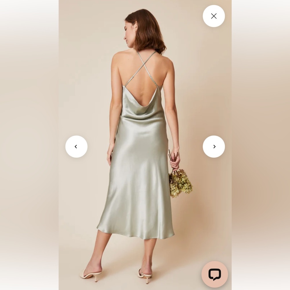 Whimsy and Row Fiona Dress in the color Sage, size small